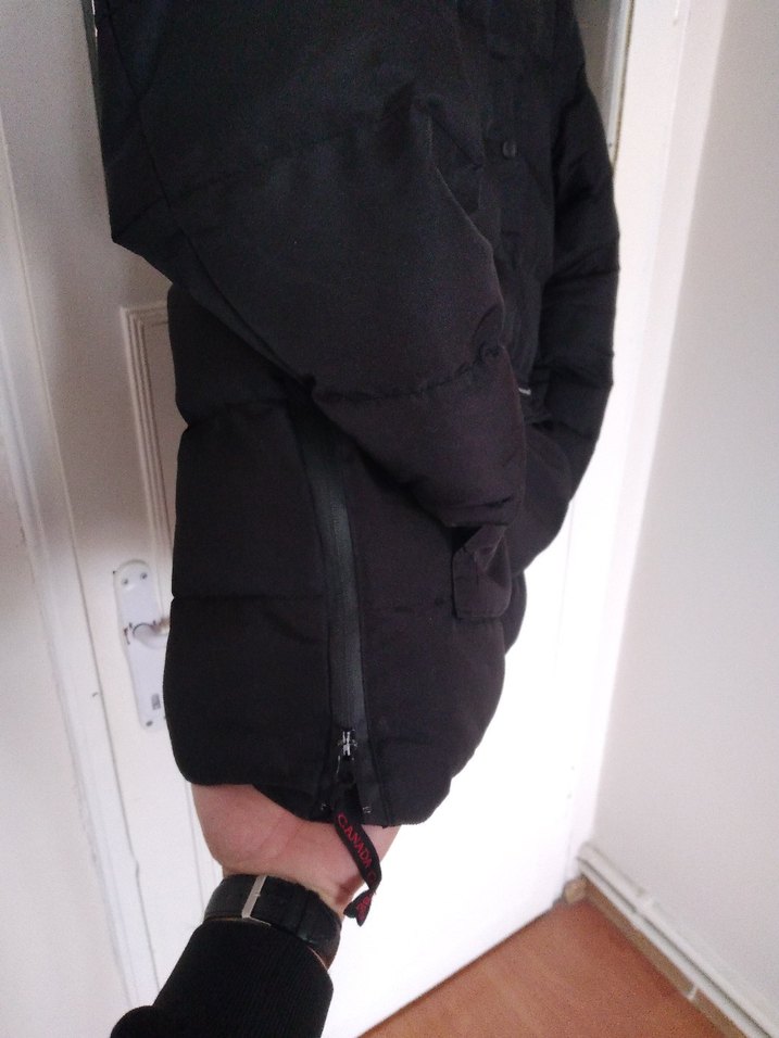 Gri Puff Detaylı Erkek Mont Canada Goose M/L uyumludur. - Görsel 5