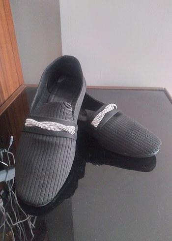 Kadın Siyah Piliseli Ofis Babet - Görsel 2