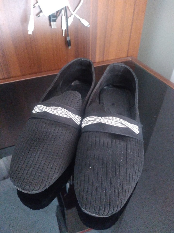 Kadın Siyah Piliseli Ofis Babet - Görsel 3