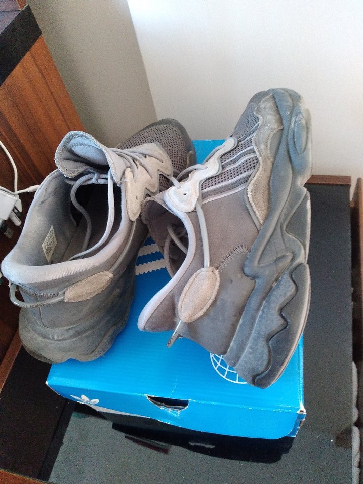 Gri Erkek Spor Ayakkabı Adidas Ozwego - Görsel 4