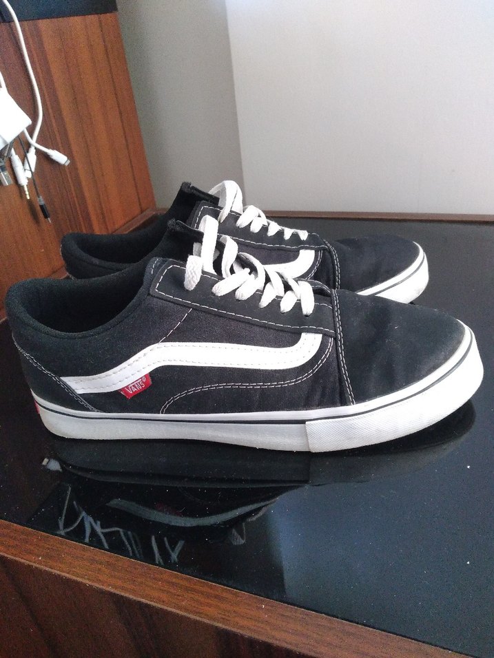 Siyah Beyaz Erkek Günlük Spor Ayakkabı Vans - Görsel 3