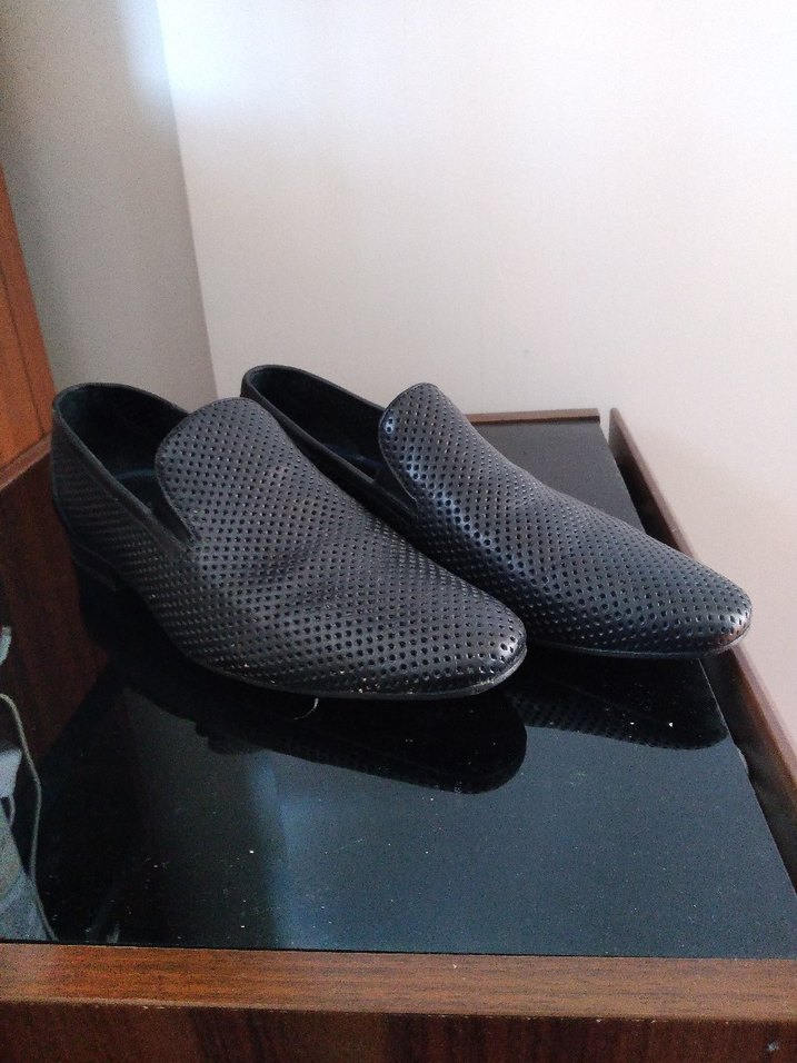 Lacivert Yılan Baskılı Erkek Klasik Ayakkabı - Görsel 3