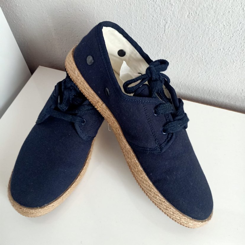 Düğmeli Lacivert Erkek Espadril - Görsel 3