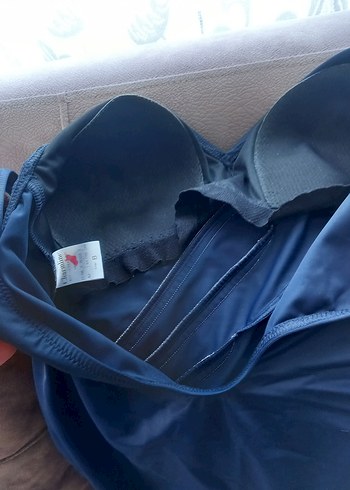 Lacivert Drapeli Kadın Mayo - Görsel 3