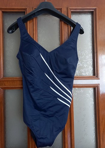 Lacivert Drapeli Kadın Mayo - Görsel 2