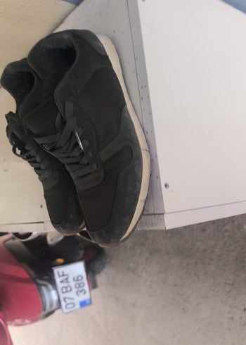 Gri erkek Spor Ayakkabı Velcro Detaylı - Görsel 2