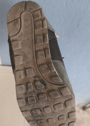 Gri erkek Spor Ayakkabı Velcro Detaylı - Görsel 4