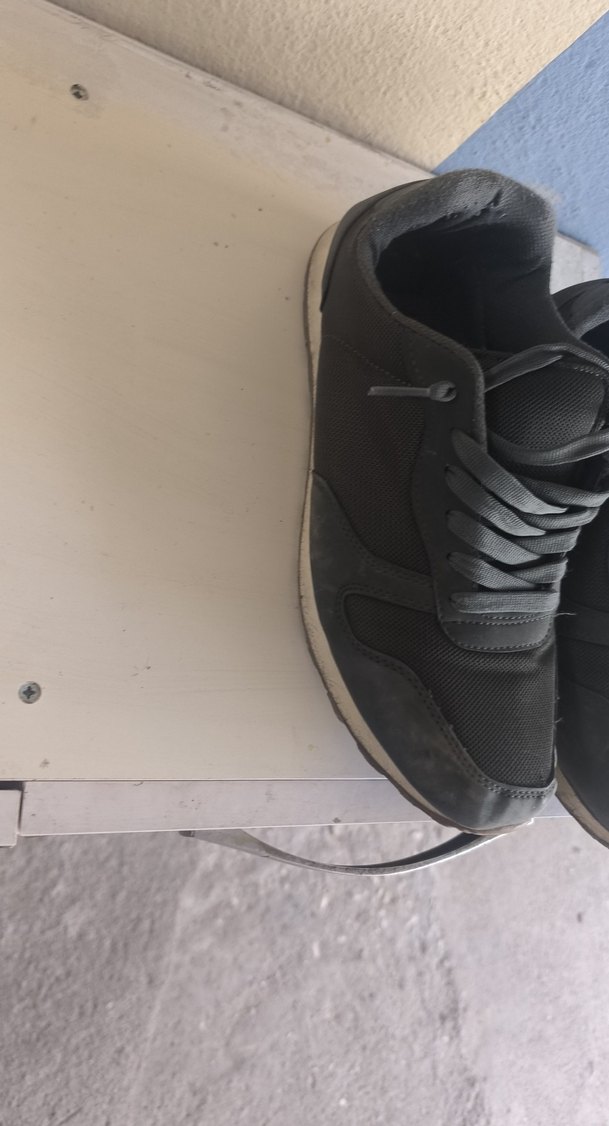 Gri erkek Spor Ayakkabı Velcro Detaylı - Görsel 3