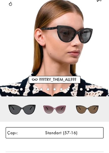 Klasik Siyah Vogue Gözlük + Kutu - Görsel 6