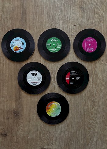 Plak Tasarımlı Bardak Altlığı Seti - Görsel 2