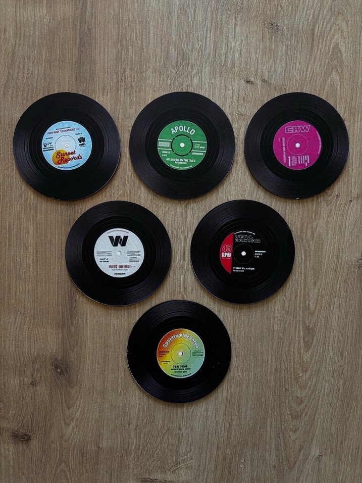 Plak Tasarımlı Bardak Altlığı Seti - Görsel 2