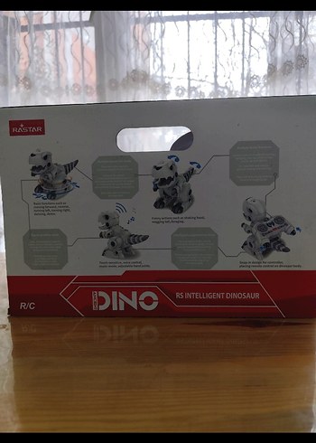 Beyaz ve Gri Dinozor Aksiyon Figürü - Görsel 3