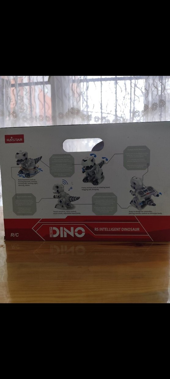 Beyaz ve Gri Dinozor Aksiyon Figürü - Görsel 3