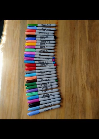 Renkli Sharpie Kalem Seti - Görsel 2