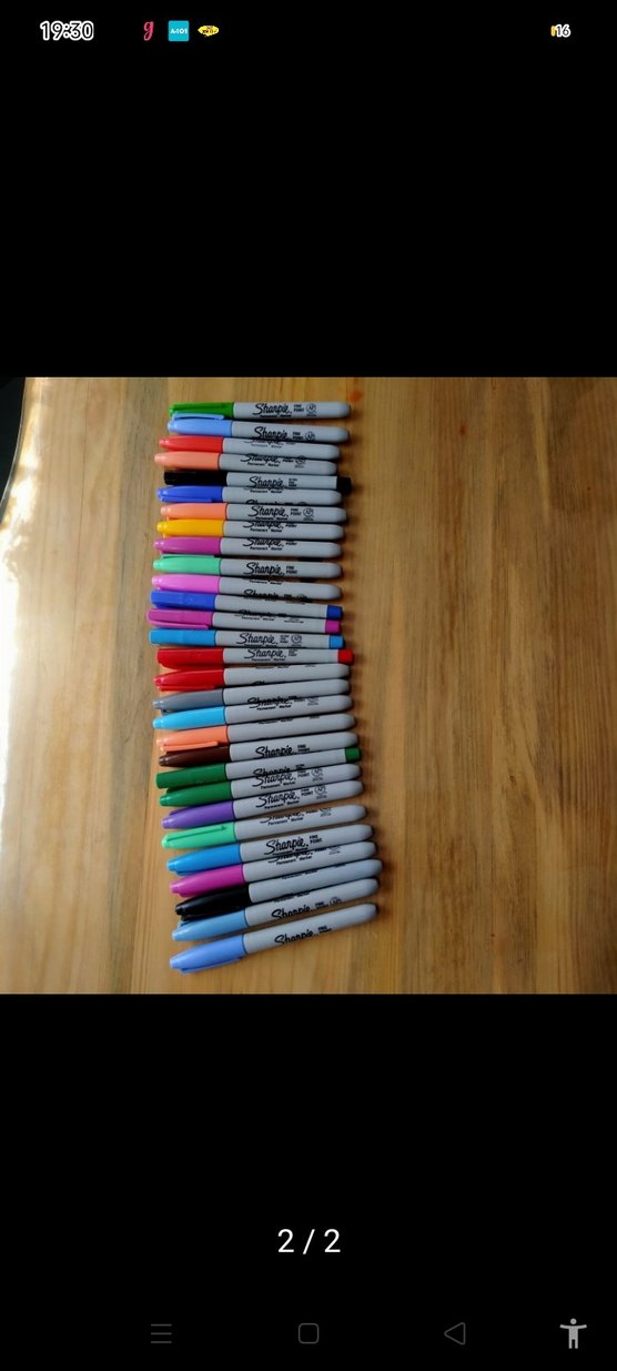 Renkli Sharpie Kalem Seti - Görsel 2