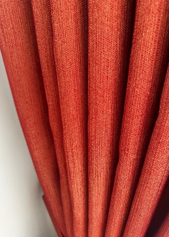 Modern Klasik Parlak bordo Perde - Görsel 4