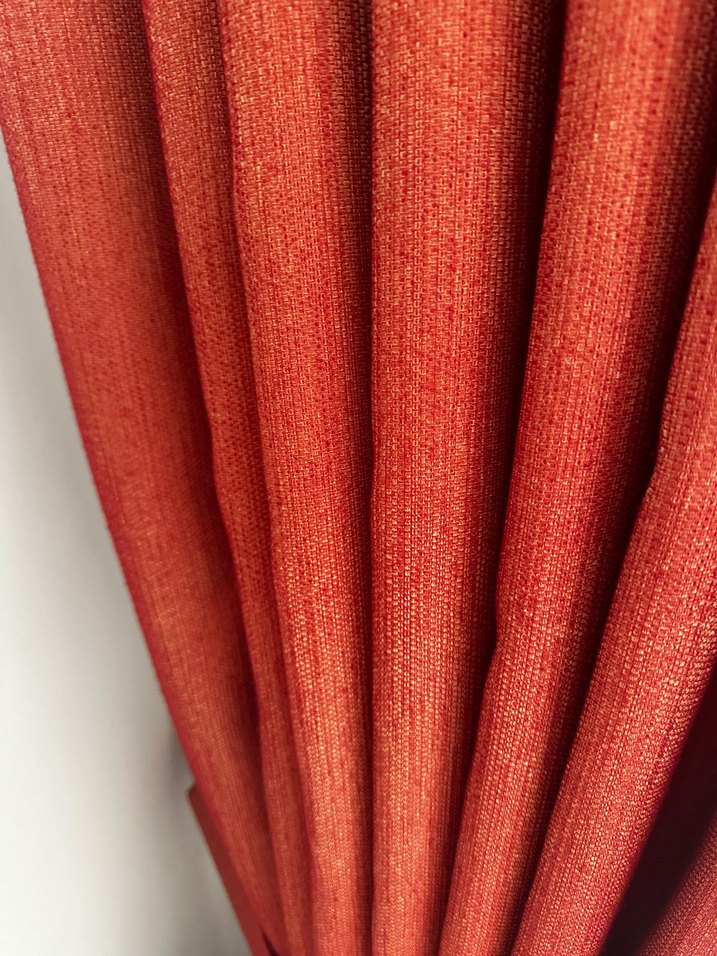 Modern Klasik Parlak bordo Perde - Görsel 4