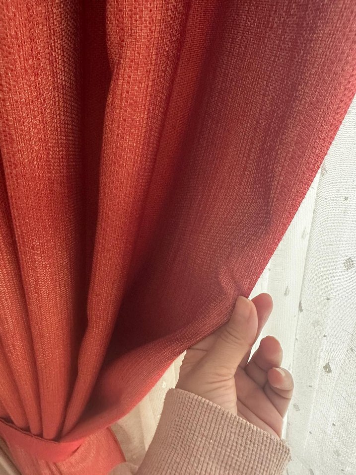 Modern Klasik Parlak bordo Perde - Görsel 2