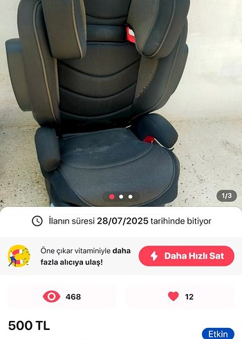 9- 36 kg Beden Siyah Joie Çocuk Oto Koltuğu
