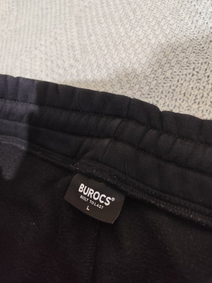 Burocs Siyah Pamuk Eşofman Altı - Görsel 3