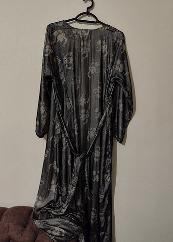 İran Kadifesi Şal Desenli Elbise - Görsel 2