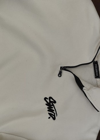 STWD-Pull&Bear Yarım Fermuarlı Dik Yaka Sweatshirt - Görsel 3