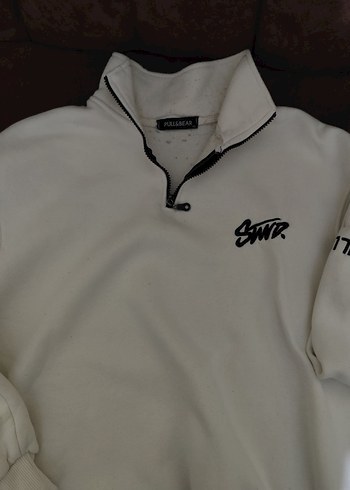 STWD-Pull&Bear Yarım Fermuarlı Dik Yaka Sweatshirt - Görsel 2