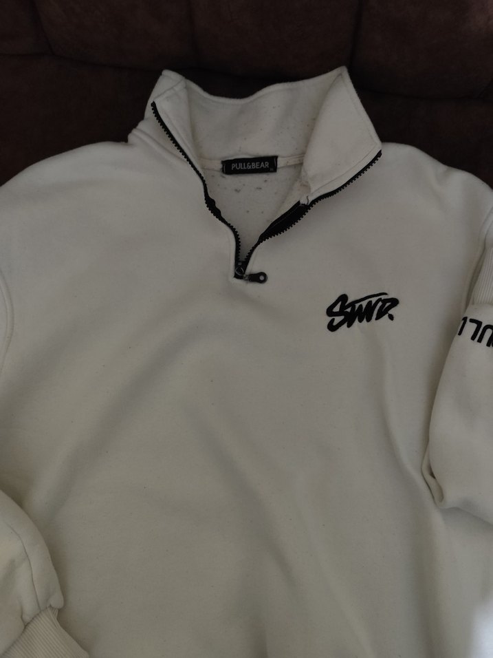 STWD-Pull&Bear Yarım Fermuarlı Dik Yaka Sweatshirt - Görsel 2