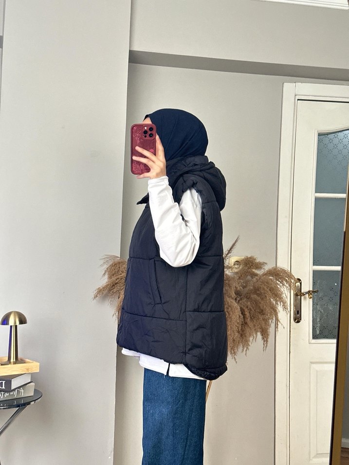 Lacivert Renk Şişme Yelek - Görsel 4