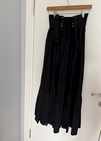 Siyah Askılı Uzun Elbise - Görsel 3