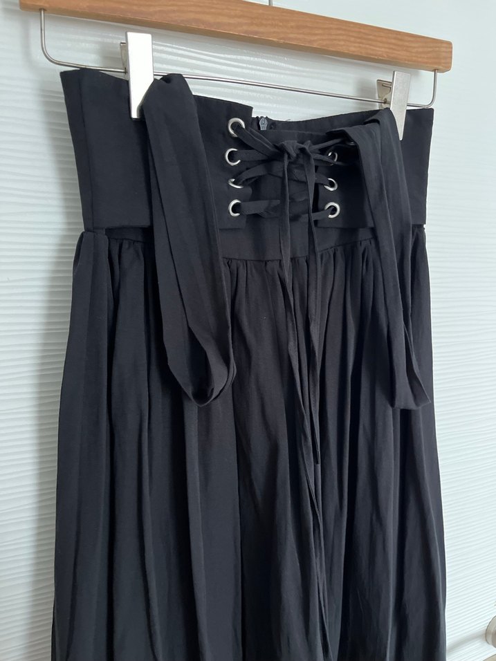 Siyah Askılı Uzun Elbise - Görsel 2