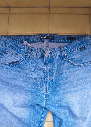 Mavi Kot pantolon (hediyeli) - Görsel 2