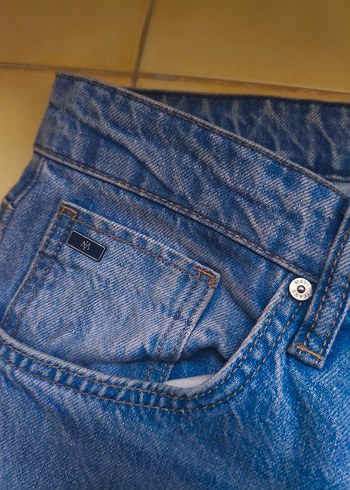 Mavi Kot pantolon (hediyeli) - Görsel 4