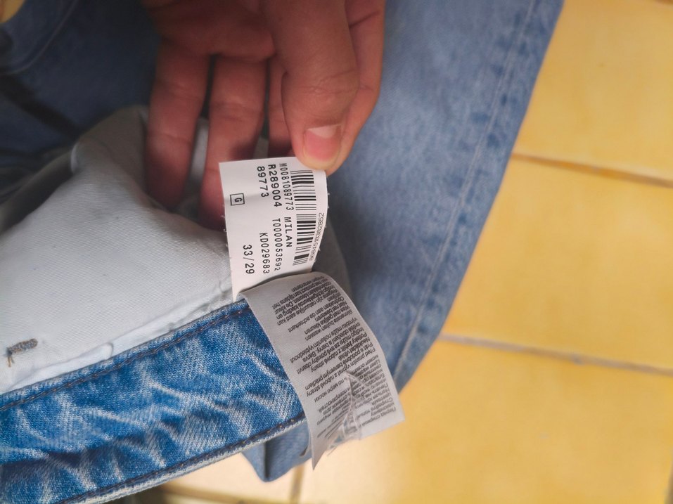 Mavi Kot pantolon (hediyeli) - Görsel 5