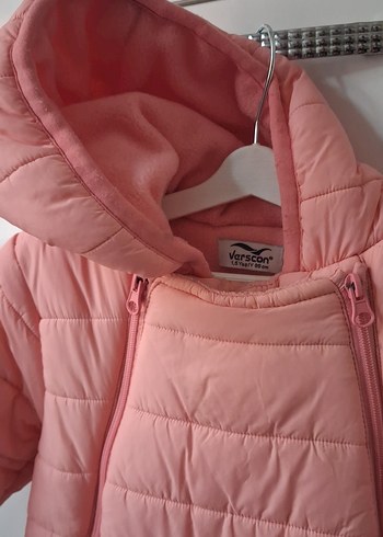 Pembe Bebek Kış Tulumu Fermuarlı Kapüşonlu - Görsel 3