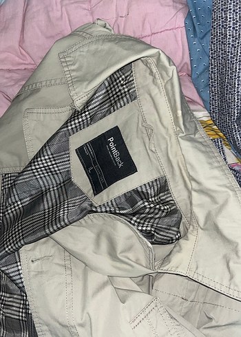 Düğmeli Gri Midi Trençkot - Görsel 3