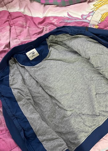 Erkek Çocuk Mavi Fermuarlı Street Wear Ceket - Görsel 2