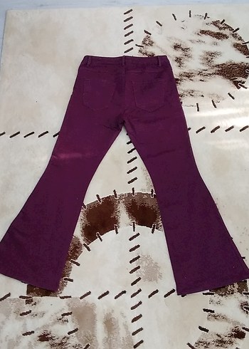 Mor Kadın Kumaş Pantolon - Görsel 2