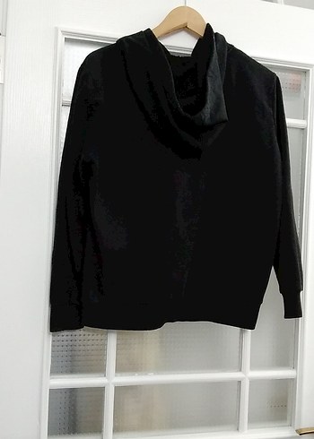 siyah kadın kapüşonlu - Görsel 2