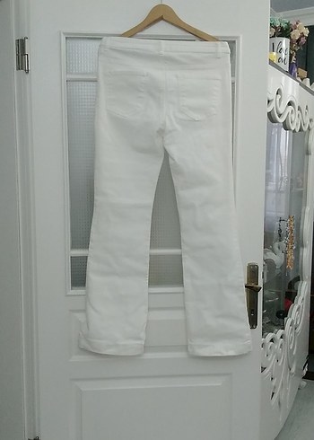 Beyaz Kadın Pantolon - Görsel 2