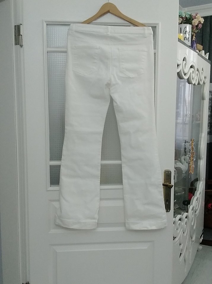 Beyaz Kadın Pantolon - Görsel 2