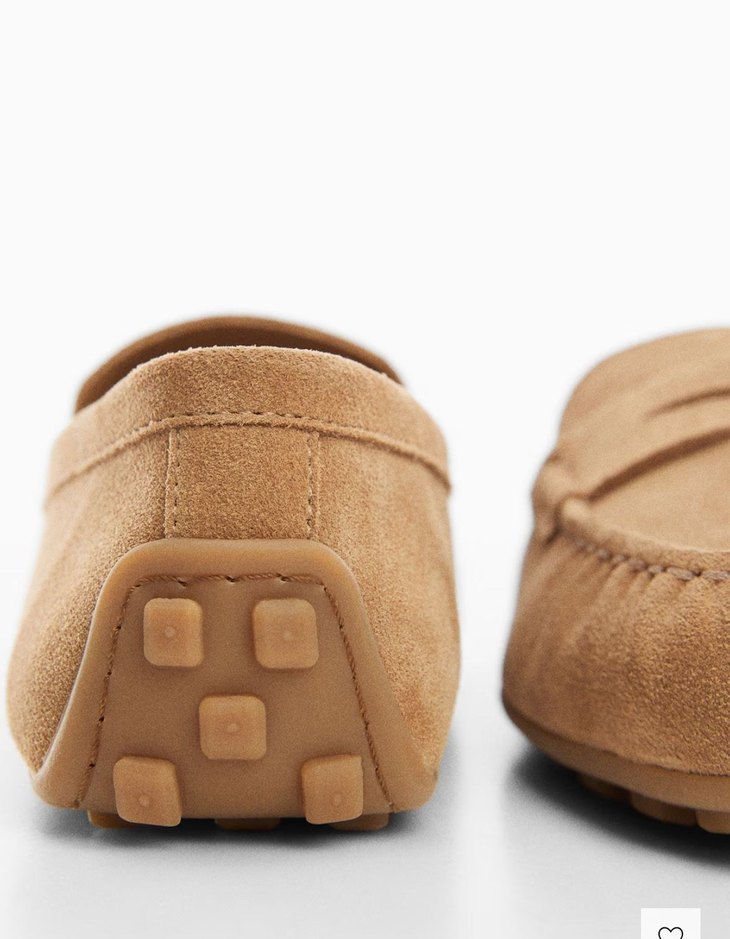Mango Bej Süet  Loafer Ayakkabı - Görsel 3