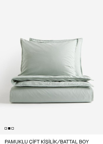 H&M Pamuklu Çift Kişilik Battal Boy Nevresim İnsta Nevadashopp1 - Görsel 3