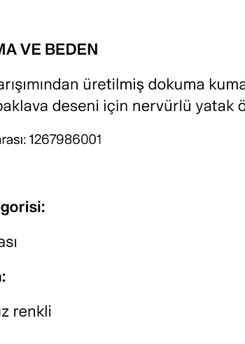 H&M Bej Nervürlü Yatak Örtüsü - Görsel 5