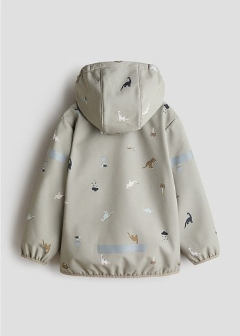 H&M Kapüşonlu Baskılı Erkek Çocuk Yağmurluk 9, 10 yaş - Görsel 2