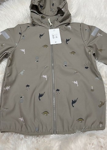 H&M Kapüşonlu Baskılı Erkek Çocuk Yağmurluk 9, 10 yaş - Görsel 7