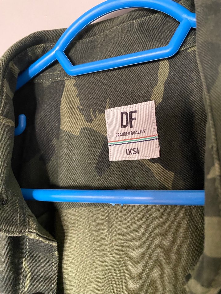 Erkek Haki Kamuflaj Düğmeli Gömlek - Görsel 4