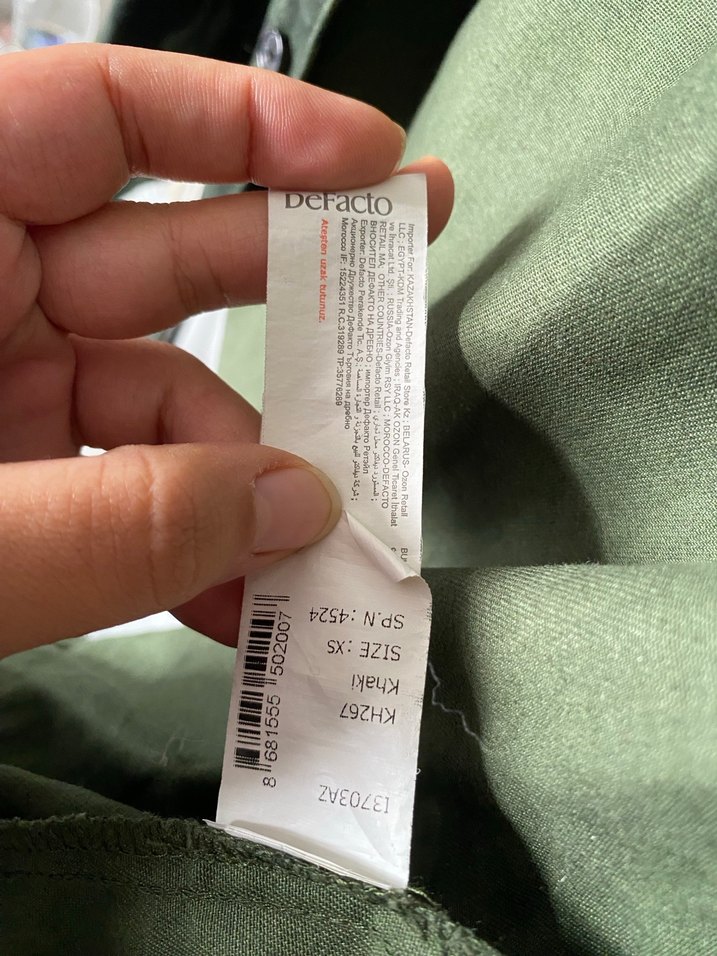 Erkek Haki Kamuflaj Düğmeli Gömlek - Görsel 5