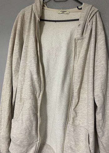 Bej Kadın Fermuarlı Uzun Kollu Ceket - Görsel 3