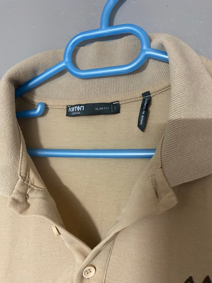 Bej Erkek Polo Tişört Kısa Kollu - Görsel 3